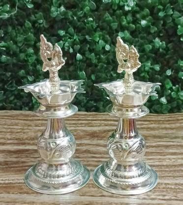 Luckypot German Silver Nagas Kuthu Vilaku For Pooja|Size : 6.5 In ...
