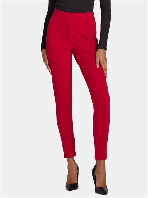 Time and Tru Women's Skinny Ponte Knit Pants, 28" Inseam, Sizes XS-XXXL ...
