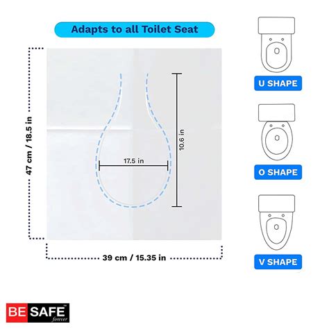 Buy BESAFE FOREVER DISPOSABLE PAPER TOILET SEAT COVER 20 SHEETS BLUE ...