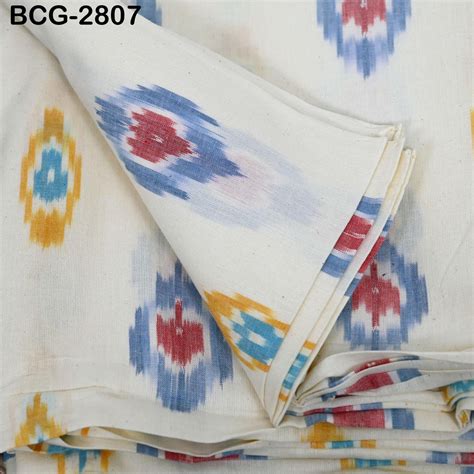 Ivory Indian Ikat Cotton Fabric by yard 2/60 Homespun Handwoven DIY Cr ...