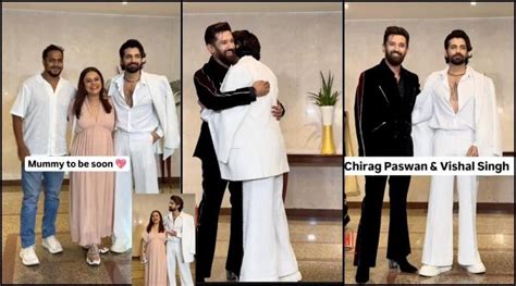 Chirag Paswan hugs birthday boy Vishal Singh; Devoleena Bhattacharjee ...