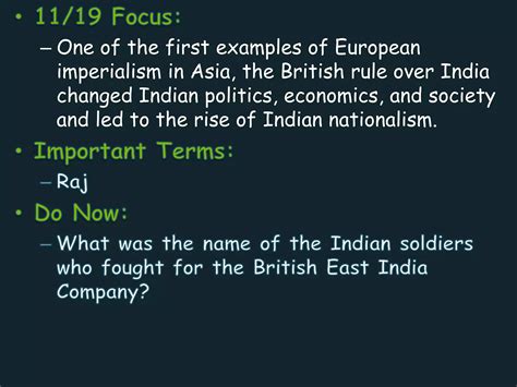 British imperialism in india | PPTX