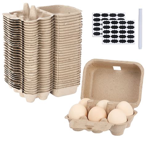 Amazon.com: AEIMIJPQ Paper Egg Cartons for Chicken Eggs, 36 Pieces Pulp ...