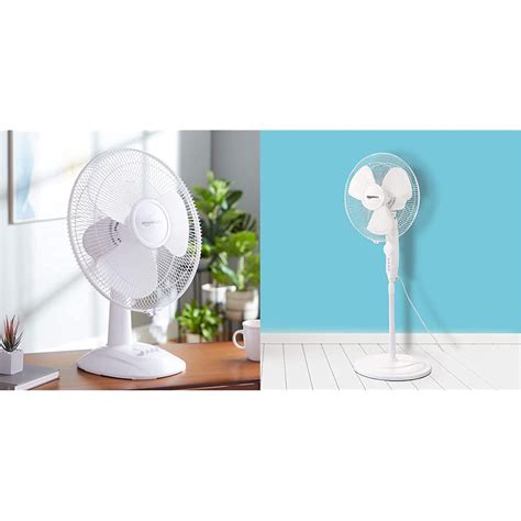 Buy Amazon Basics High Speed Table Fan for Cooling with Automatic ...