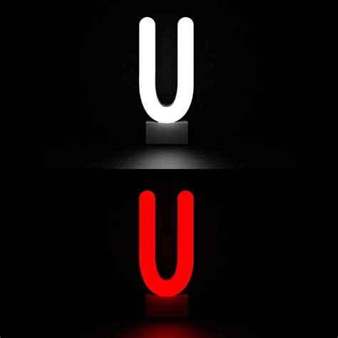Neon Letter U PNG 的图像结果
