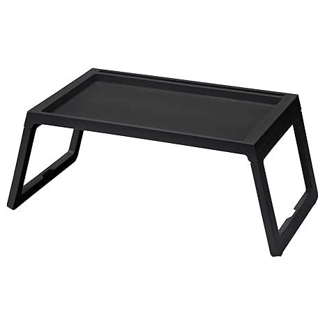 Ikea Aerglo Klipsk Plastic Multipurpose Foldable Bed Tray (Black, 56 x ...
