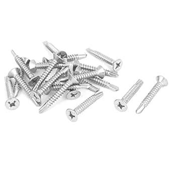 3NH® M5.5 x 38mm Phillips Driver Countersunk Head Self Drilling Tek ...