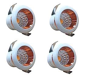 Mufasa White Body Round LED Ceiling COB Spot Down Ceiling Light (Warm ...