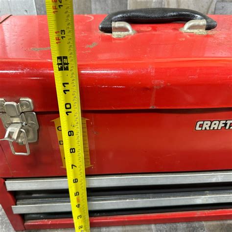 Vintage Craftsman 2 Two Drawer Deep Top Tool Box Red Toolbox | eBay