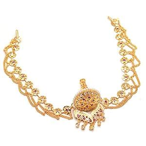 Jewar Mandi Tika Rajasthani bodla rakri Style Gold Plated Traditional ...
