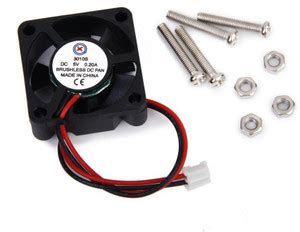 VGS MARKETINGS 5V 0.2A Raspberry Pi Cooling Fan Temperature Sensor and ...