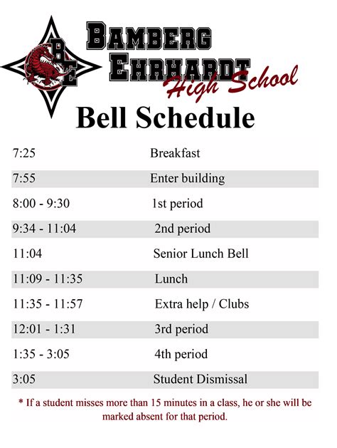 Bell Schedule For Fcps