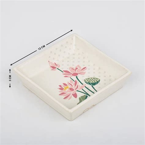 Buy Corsica Kamal Set of 4 Stoneware Small Platters - 12x12cm from ...