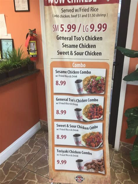 Menu at Wow Wings restaurant, Greenville