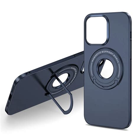 TREEMODA Black Polycarbonate Wireless Charging Back Case with Magnatic ...