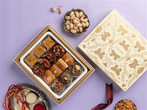 ANAND Rakhi Assorted Sweets Gift Box Hamper | Rakhi Gifts For Family ...