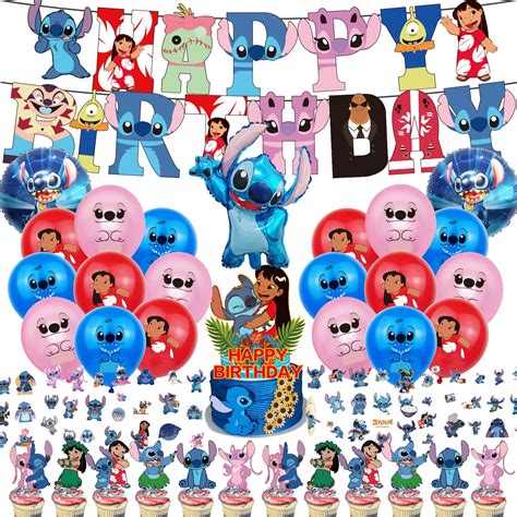 135 Pcs Blue Party Supplies Birthday Decorations For Cartoon Theme ...