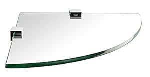 Mount-It! Corner Glass Shelf For Bathroom, Shower, Bedroom and Closets ...