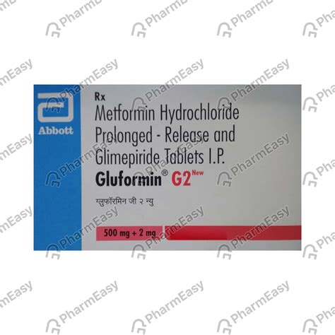 Gluformin G2 Strip Of 10 Tablets: Uses, Side Effects, Price & Dosage ...