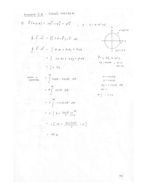 Image result for Stokes Theorem Examples