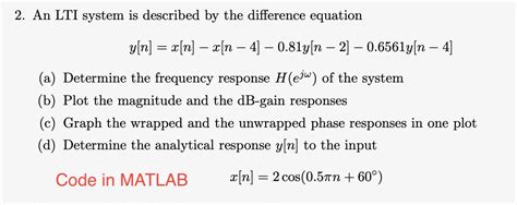 Image result for Difference Equation Signal Processing