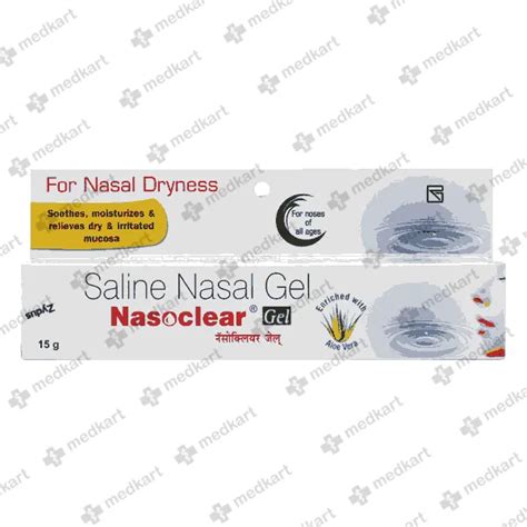 NASOCLEAR GEL 15 GM : View Price, Combination and Alternatives | Medkart