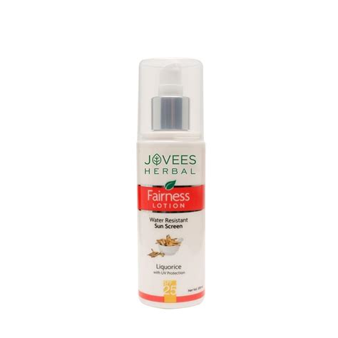 Jovees Herbal Sunscreen Fairness SPF 25 Lotion for Oily, Sensitive ...