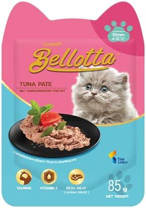Bellotta Wet Food for Kittens Cats Real Meat (Human Grade) Tuna Pate,85 ...