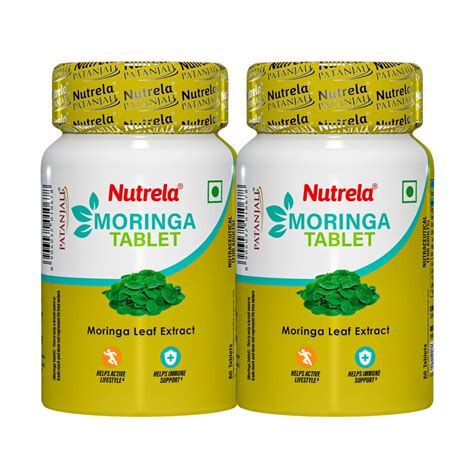 Shop Patanjali Nutrela Moringa 60 X 2 Tablets (Pack of 2) Online at ...