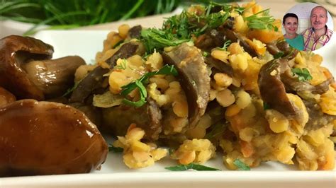 Постные блюда! | Сытный и вкусный ужин ! Чечевица с грибами! - YouTube