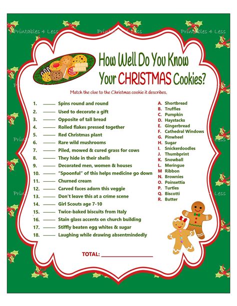 Printable Christmas Games