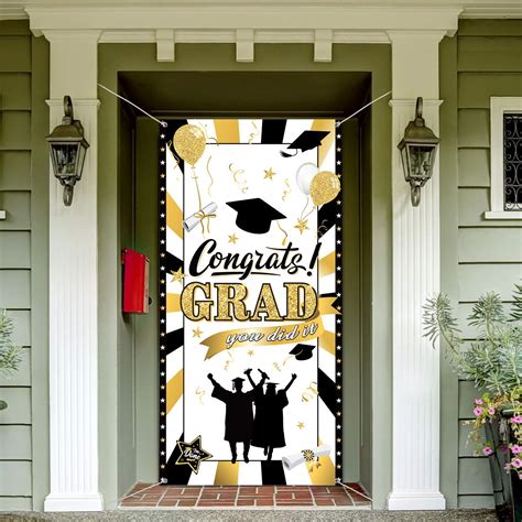 Buy Graduation Party Decorations Graduation Banner Porch Sign Large ...