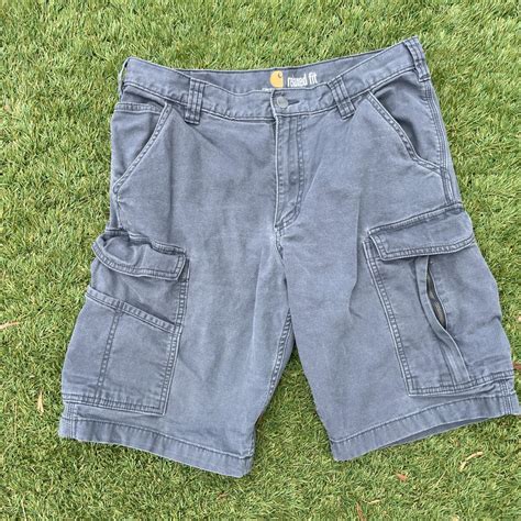 Carhartt Shorts Men's 34 Gray Rugged Flex® Relaxed... - Depop