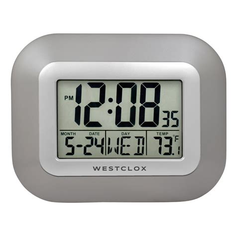 Westclox Classic Modern Silver Easy To Read LCD India | Ubuy