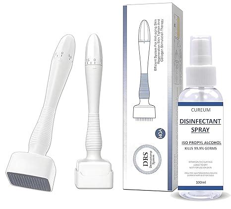 Derma Stamp Cureum DRS 140 Adjustable 0~3mm with Disinfectant 100ml I ...
