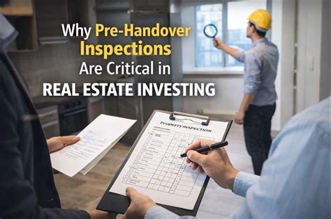 Why Pre Handover Inspections Are Critical in Real Estate Investing