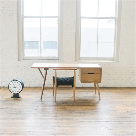 Jual Meja Kerja Scandinavian Retro Kayu Jati - Meja Belajar Pakai Laci ...