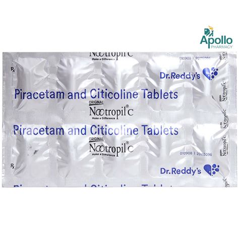 Nootropil C Tablet 10'S | Uses, Side Effects, Price | Apollo Pharmacy