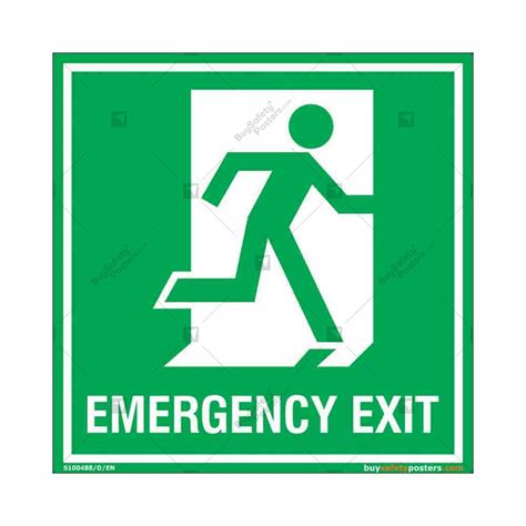 Customizable Emergency Exit Sign Templates, 51% OFF