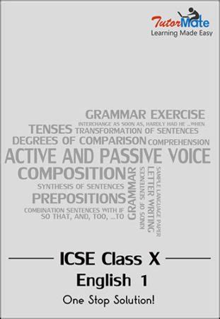 ICSE Class 10 English 1 (English Language) DVD (Notes, Video Lectures ...