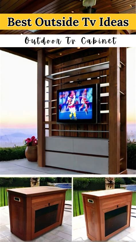Best Outside Tv Ideas Outdoor Tv Cabinet | Outdoor tv cabinet, Outdoor ...