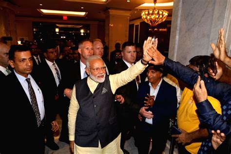 New York: PM Modi receives warm welcome at Lotte New York Palace