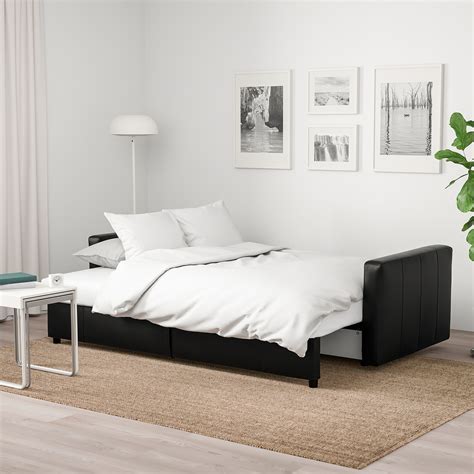 FRIHETEN Three-seat sofa-bed, Bomstad black - IKEA
