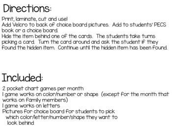 Pocket Chart Games #spedspring3 by Take a Bite | TPT