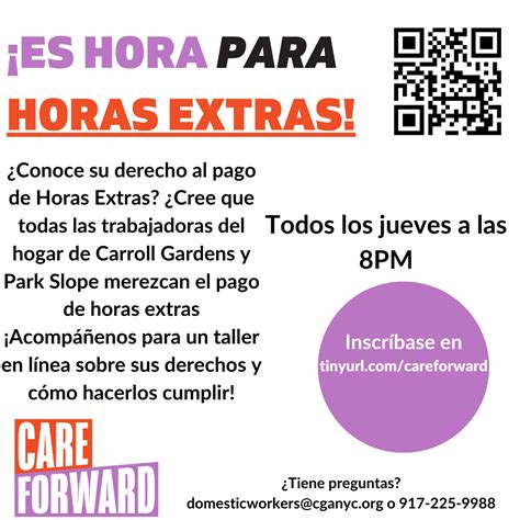 Know Your Rights to Overtime Pay! — Carroll Gardens Association
