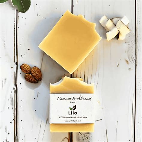 Coconut Almond Bar Soap for Oily Skin with Milk & Almond Oil | Body ...