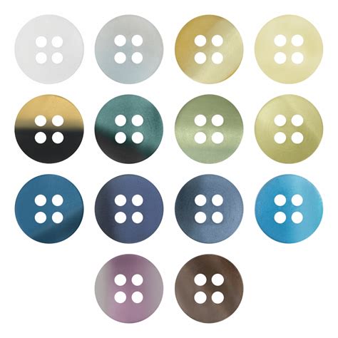 Classic Matte Finish Round Shape 4-Hole Shirt/Kurta Buttons – JHONEA ...