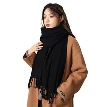 Buy Alexvyan Plain Winter Stole Warm Long Stoles Shawls Long Solid ...