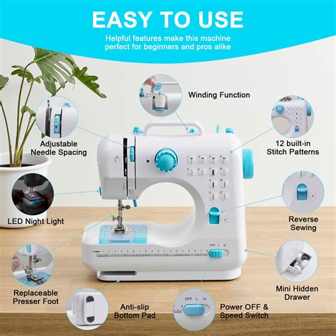 Buy JUCVNB Mini Sewing Machine for Beginners and Kids Ages 8-12 ...