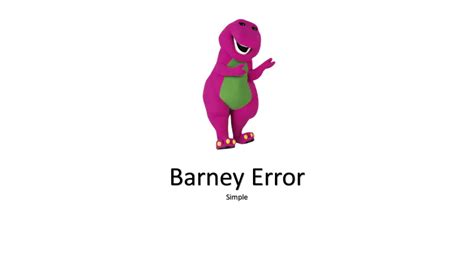 Image result for Barney Error JSON